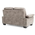 thumbnail image 5 of Glory Furniture Marta Faux Leather Loveseat in Gray, 5 of 5