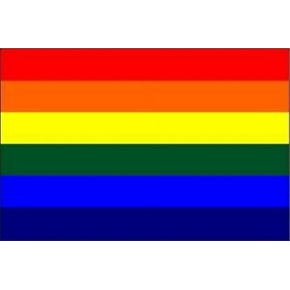 Deluxe Jumbo Rainbow Polyester Rainbow Pride Flag