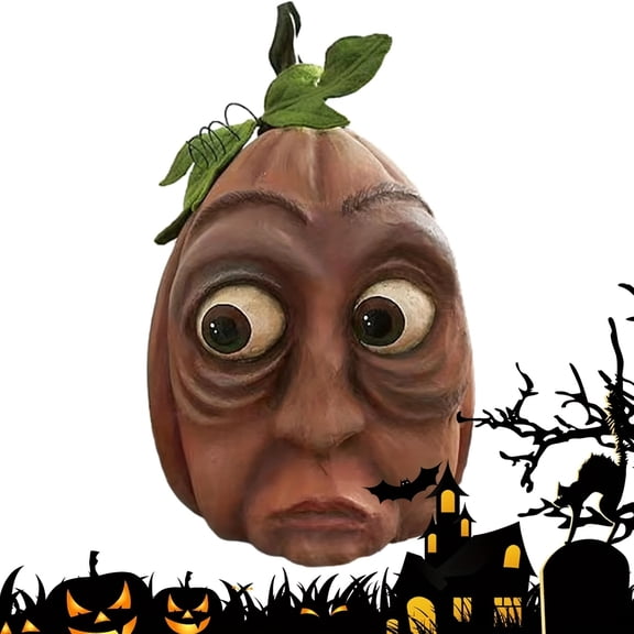 Expressive Pumpkin Family Halloween Decorations, Pumpkin Lantern Venue Props for Haunted House Bar Party