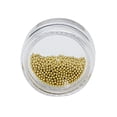 thumbnail image 3 of Vogacara Art Beads 1mm 3D joyería chapado aleación manicura DIY bolsa teléfono funda decoración Arte de uñas Dorado Vogacara CE000288-01, 3 of 8
