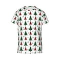 thumbnail image 4 of Wukai Buffalo Plaid Christmas Trees Youth Unisex Short Sleeve T-Shirt for Boys, Girls, Teens, and Kids-Large, 4 of 7