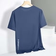 thumbnail image 6 of DeHolifer Men's Workout Shirts Plus Size Quick Dry Athletic Running T-Shirts Lightweight Short Sleeve Sports Gym Tops Blue M, 6 of 8