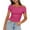 Hot Pink a1, variant on jobturf Tank Tops for Women 2024 Off The Shoulder Sleeveless Ruched Double Lined Shirts Going Out Crop Tank Tops Slim Fitted Y2k Summer Outfits 2024