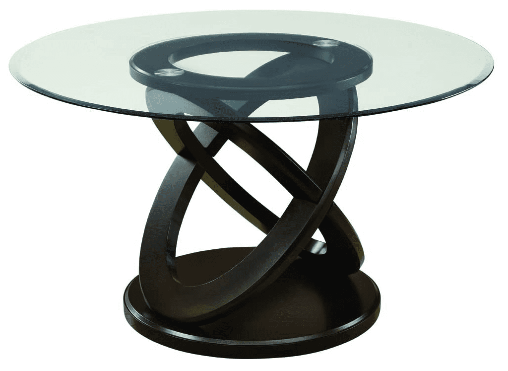 Monarch Specialties 1749 Espresso 48, Espresso Round Dining Table And Chairs