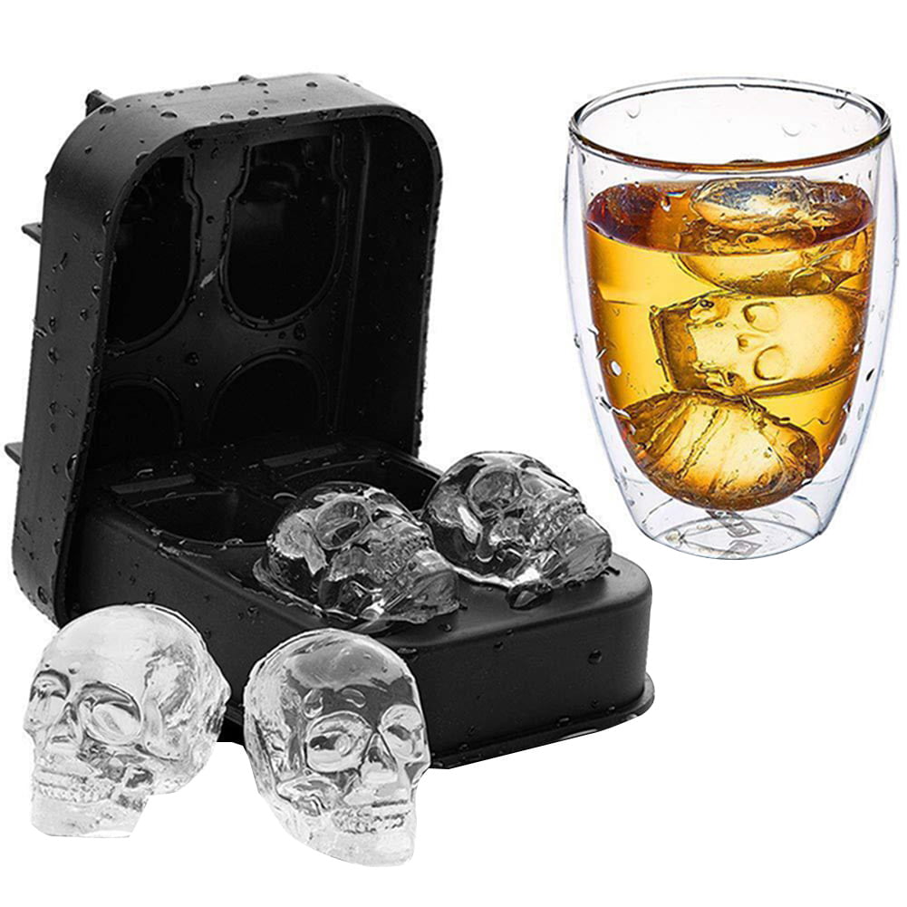 OCTOPUS Modèle Ice Cube Maker Moules 4 grilles Cube Plateaux Silicone bar whiskey