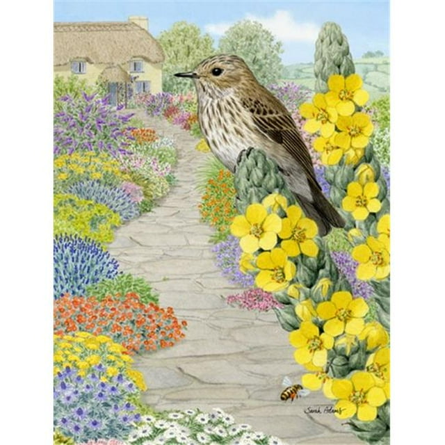 Carolines Treasures ASA2095CHF Tacheté Flycatcher Drapeau Toile Maison Taille