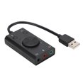 thumbnail image 1 of Desktop PC Audio Card, Strong Sturdy Laptop USB Sound Card Three Hole Output  for Desktop for Laptop, 1 of 7