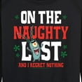 thumbnail image 3 of SpongeBob SquarePants - Plankton Naughty List - Women's Lightweight French Terry Long Sleeve Shirt, 3 of 6