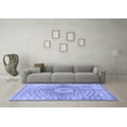 thumbnail image 3 of Ahgly Company Machine Washable Indoor Rectangle Persian Blue Traditional Area Rugs, 3' x 5', 3 of 4