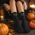 thumbnail image 7 of Ouuluon Fun Halloween Ghost Devil Socks, 11 inch Cotton-Lined Magnetic Pull-on Mid-Calf Socks for Parties, 7 of 7