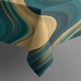 thumbnail image 5 of Teal Gold Wave Marble Pattern Square Tablecloth,Waterproof Square Table Cover,Wipeable Spillproof Washable Table Cover for Home Kitchen Party Decor 42"X42"(107x107cm), 5 of 6