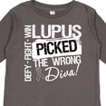 thumbnail image 4 of Inktastic Lupus Picked The Wrong Diva Girls Long Sleeve Toddler T-Shirt, 4 of 5