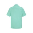 thumbnail image 2 of G-Style USA Men's Regular Fit Short Sleeve Solid Color Dress Shirts - AQUA - 3XL/19-19.5, 2 of 3
