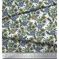 thumbnail image 3 of Soimoi Poly Georgette Tissu Feuilles & Tissu Imprimé Floral par la Cour 52 Pouces de Large, 3 of 3