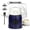 Blue, variant on Electric Milk Frother & Steamer, 4-in-1 Automatic Milk Frother, Hot & Cold Foam, Ceramic-Coated Interior, LED Touch Control, 13.5 oz (400ml), Auto Shut-Off, Cream White