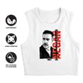 thumbnail image 4 of Popfunk The Walking Dead Negan 15 Women's Sleeveless Crop Top Tank, White, Large, 4 of 5