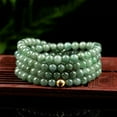 thumbnail image 2 of K-KED Natural A Grade Jade Jadeite Chain Women Lucky 5.5mm Green Beaded Necklace, 2 of 4