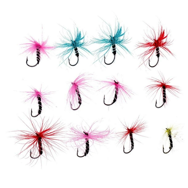 Lipstore 12x Trout Fishing Flies Assortment Fly Fishing S Hooks 3 Sizes 004 Other 004#