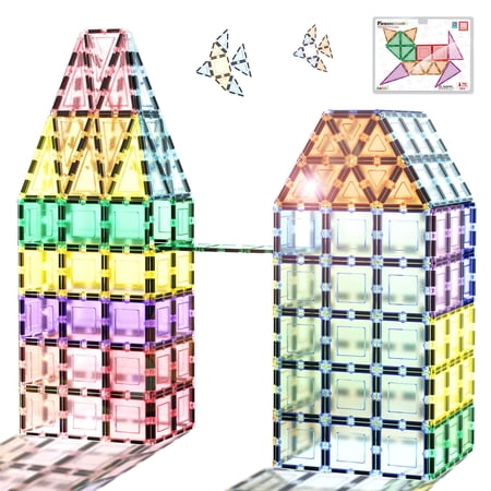 PICASSO-TILES 36 Piece Magnetic Building Blocks Magnetic Tiles for Kids 3+