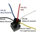 thumbnail image 2 of Absolute USA DRS205 12 VDC Dual Interlocking Bosch Relay Socket, 2 of 2