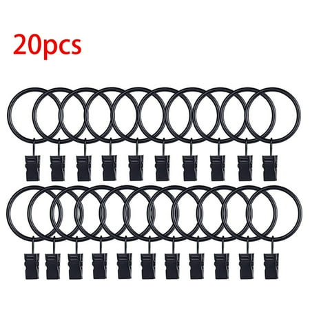 Onever Metal Openable Curtain Rings Clips Heavy Duty Rustproof Vintage ...