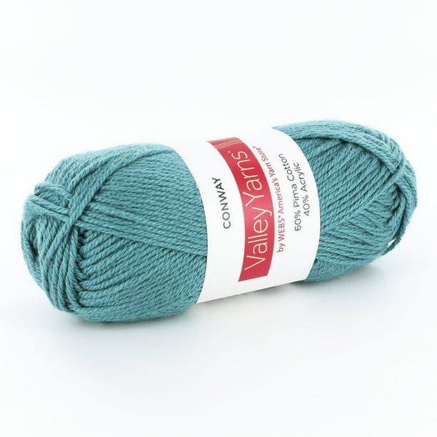 Valley Yarns Conway DK Weight Yarn, 60 Pima Cotton/ 40 Acrylic 9