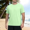 thumbnail image 2 of Inglocry Men's UPF 50+ Swim Shirts Short Sleeve, Sun Protection Quick Dry Rash Guard, Water T-Shirt for Surfing Fishing Beach 2026 Mint Green M, 2 of 6