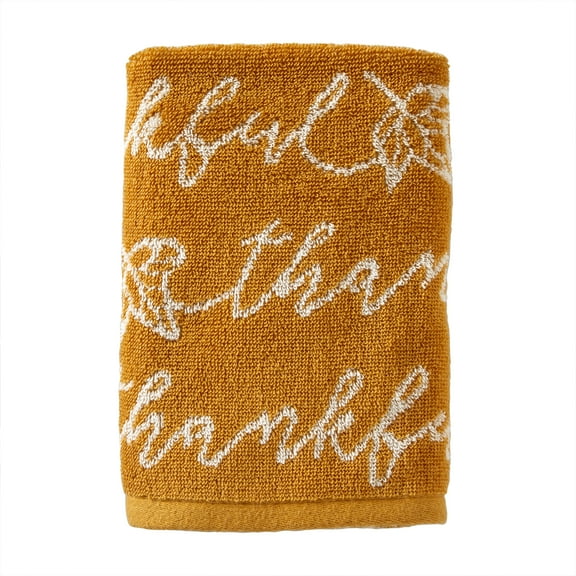 Thankful Script 2 Piece Hand Towels