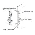 thumbnail image 3 of QCAA Solid Brass Edge Pull, 4", Satin Nickel, 1 Pack, Made in Taiwan, 3 of 4