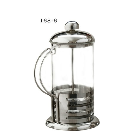 Coffee/Tea Press Pot, Stainless,24 oz.