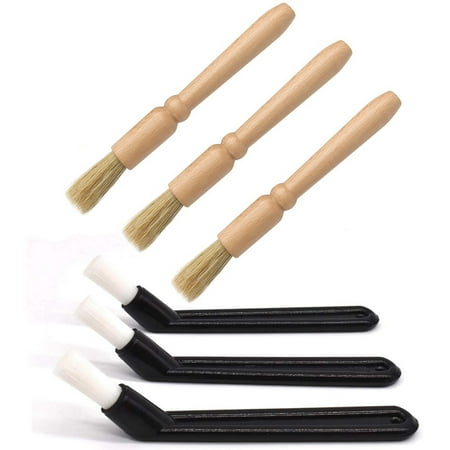 

Chamat Coffee Grinder Cleaning Brush 6 Pieces Coffee Machine Brush Wood and Nylon Coffee Machine Cleaning for Espresso
