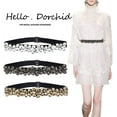thumbnail image 3 of Zhengup Women Rhinestone Belt Crystal Sparkly Elastic Thin Belts for dressy Lady, 3 of 6