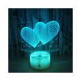 thumbnail image 1 of Cateissary 7 cambio de color 3D holograma amor corazón lámpara USB acrílico luz para el hogar Kits de decoración para fiestas blanco Cateissary HA025184-02, 1 of 5