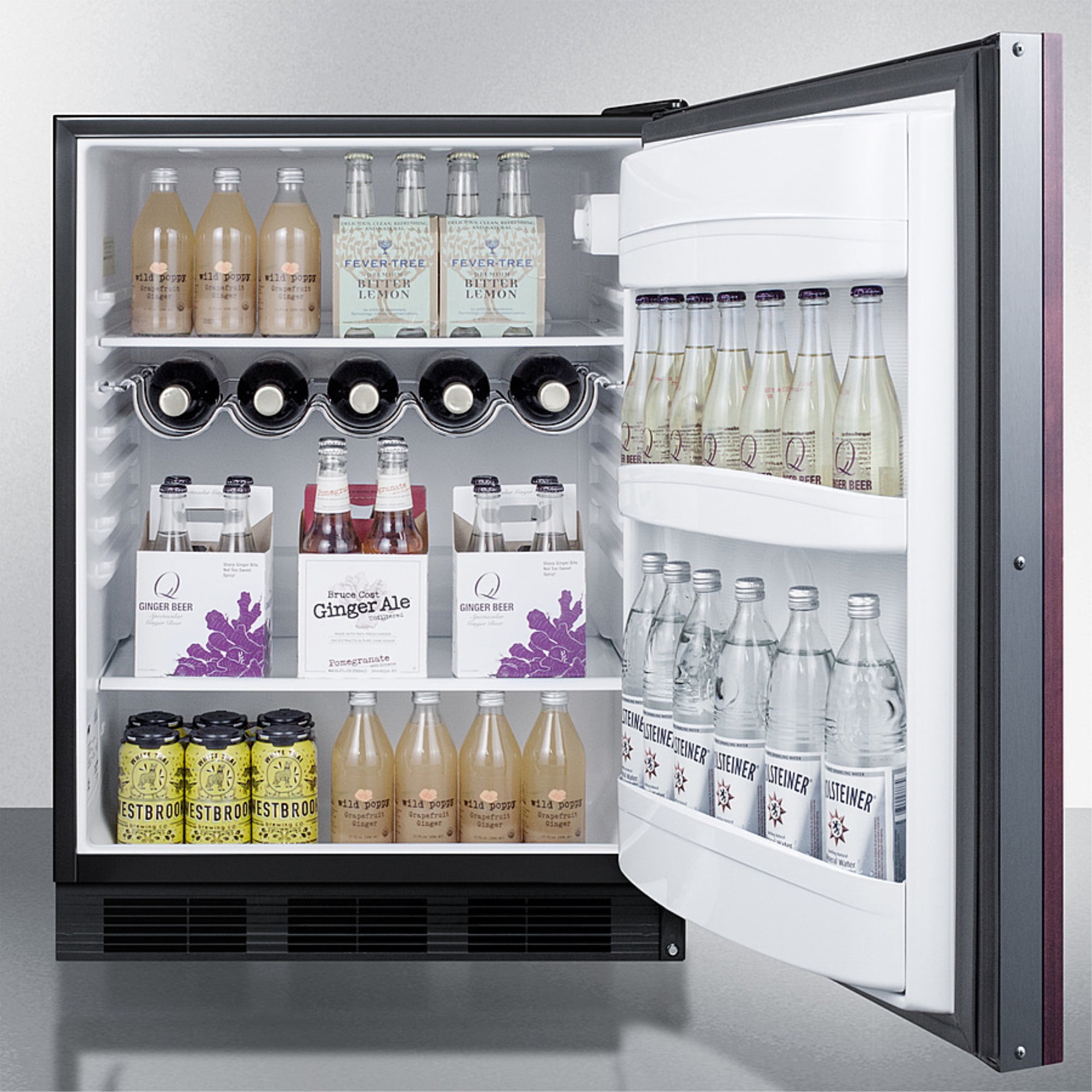 ADA compliant built-in undercounter all-refrigerator with panel-ready door