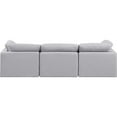 thumbnail image 6 of Meridian Furniture Indulge 105" Contemporary Linen Fabric Modular Sofa in Gray, 6 of 7