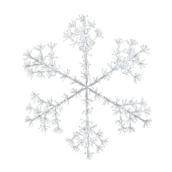 60" LED Sparkler Snowflake Pure White