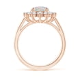thumbnail image 2 of Angara Natural Opal Ring - Princess Diana Inspired 1.45 ct Opal Ring with Diamond Halo for Women | October Birthstone Jewelry | 14K Rose Gold Opal Ring (Ring Size = 8.5), 2 of 10