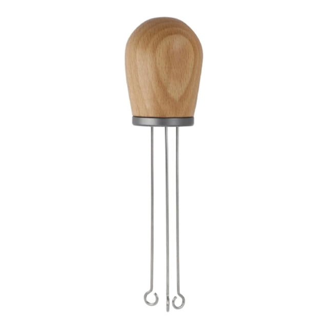 Rongfmy Handle Coffee Tamper Coffee Tamper Non-Rust Coffee Press Tool,Espresso Tamper, Titanium grey beech