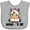 AC-Heather Grey, variant on Inktastic Nana Loves Me Girl Cow Girls Baby Bib