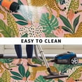 thumbnail image 5 of Pink Leopard Outdoor Rug for Patio/Deck/Porch, Non-Slip Large Area Rug 5 x 7 Ft, Summer Botanical Tropical Leaves Indoor Outdoor Rugs Washable Area Rugs, Reversible Camping Rug Carpet Runner, 5 of 8