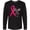 AB-Black, variant on Inktastic Faith over Fear Breast Cancer Awareness with Pink Ribbon Long Sleeve T-Shirt