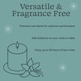 thumbnail image 7 of Mainstays Paraffin Wax Single Wick 3" x 4" Pillar Candle, Unscented, Green, 7 of 7