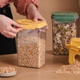 thumbnail image 4 of CNKOO Airtight Food Storage Containers with Lids  Clear Pantry Canister Set for Kitchen Organization  Stackable Organizers for Flour  Sugar  Cereal  Rice, 4 of 6