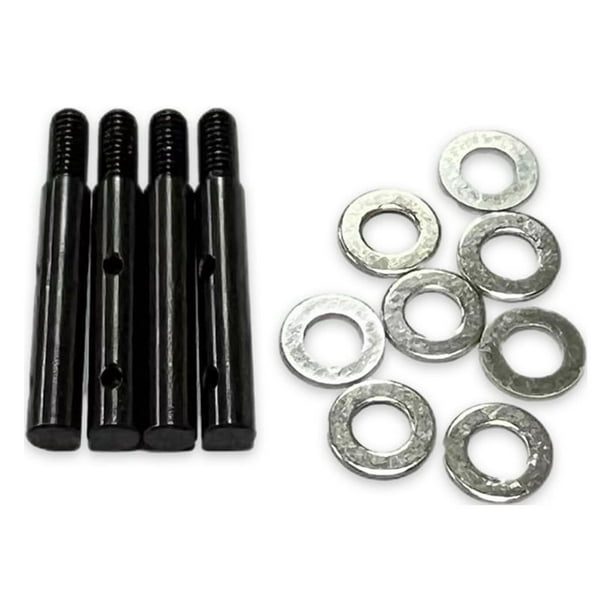 Vogacara Eje de eje delantero y trasero de acero, 4 pack/lote, para HOBBYPLUS 1/18 CR-18P Rock Van HOBBYPLUS 1/18 CR-18P Kits de construcción modelo