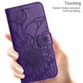 thumbnail image 2 of Funda tipo cartera con girasoles grabados para iPhone 11, multifuncional, elegante y con protección total., 2 of 5
