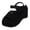 Black, variant on Platform Wedge Sandals for Women Open Toe Slingback Ankle Strap Heels Sandals with Bow
