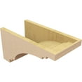 thumbnail image 5 of 9"W x 18"D x 9"H Wide Pescadero Rough Cedar Woodgrain TimberThane Corbel, Primed Tan, 5 of 6