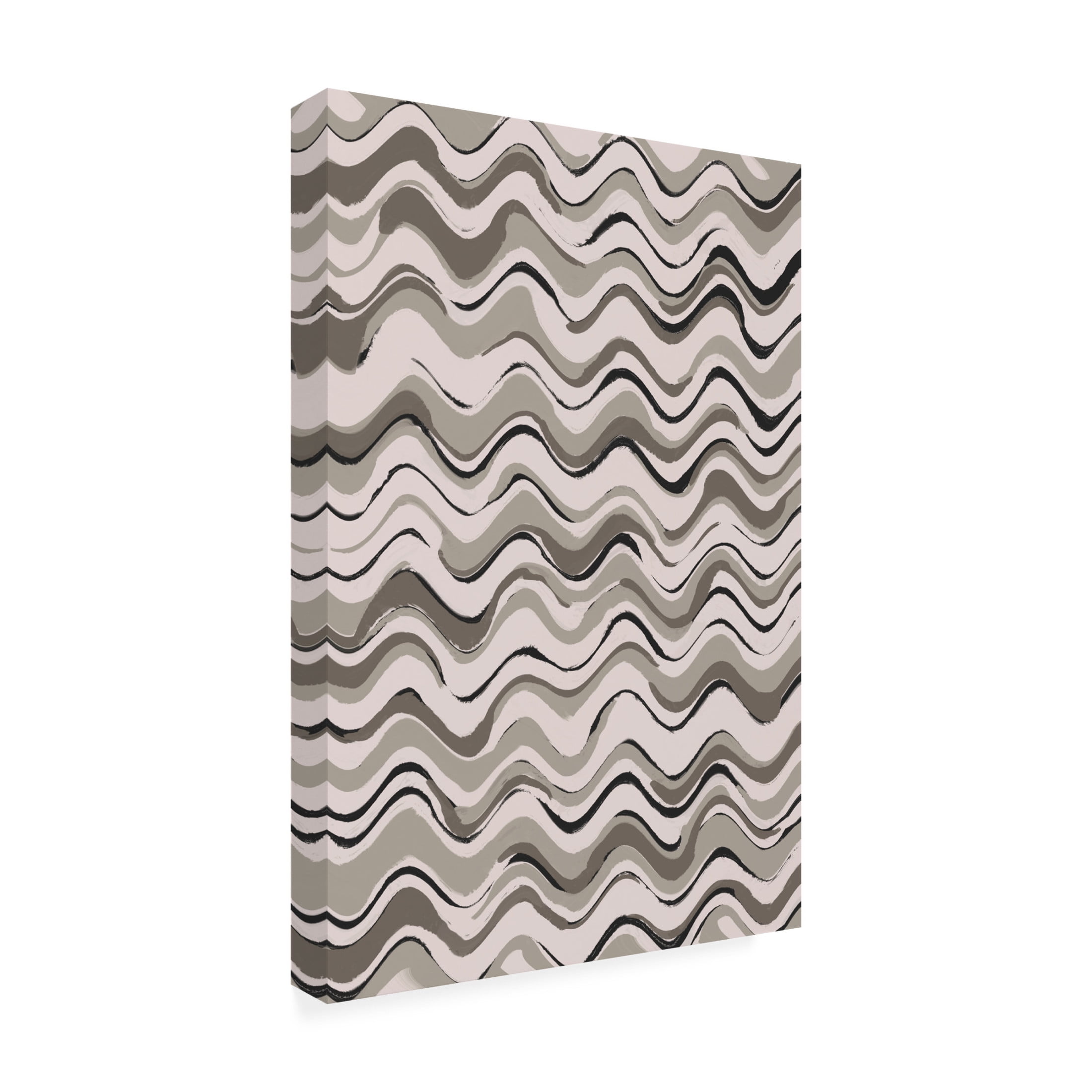 Canvas Wall Art - Treechild 'Wavey Pastel Pattern' Wall Art for Living Room, Bedroom, or Office D?cor by Trademark Fine Art - 16 x 24 Inches