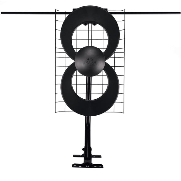 Antennas Direct ClearStream 2V Indoor Outdoor TV Antenna, Multi-Directional, 60  Mile Range, Mast