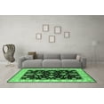 thumbnail image 3 of Ahgly Company Indoor Square Oriental Emerald Green Traditional Area Rugs, 6' Square, 3 of 4